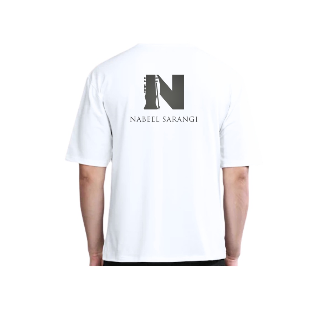 Nabeel Sarangi Logo White T Shirt